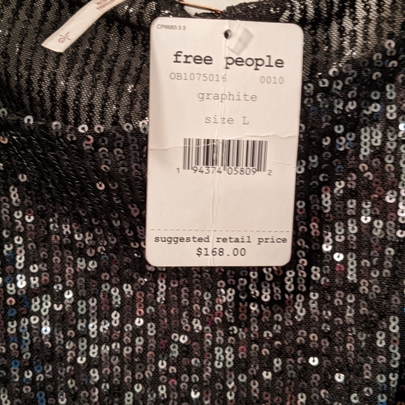 Free People NEW sequin dress, Large - Picture 2 of 5